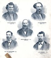 P. Bilderback, G. Bilderback, David Wooley, O.J. Silverthorn, J.R. Powers, Union County 1876